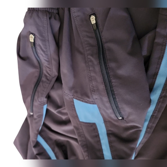 Nike FIT DRY Vintage Y2K Track Pants Baggy Windbreaker Pants  Size M Zippers - Picture 9 of 9